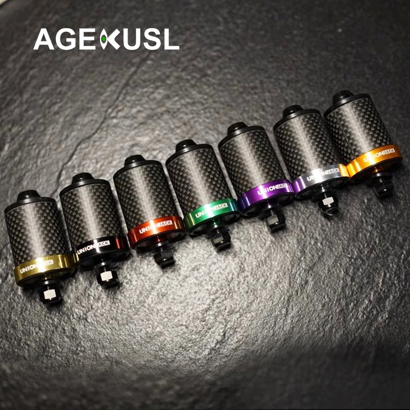 AGEKUSL Bike Carbon Fiber Spring Shock Absorber Titanium Screw ...