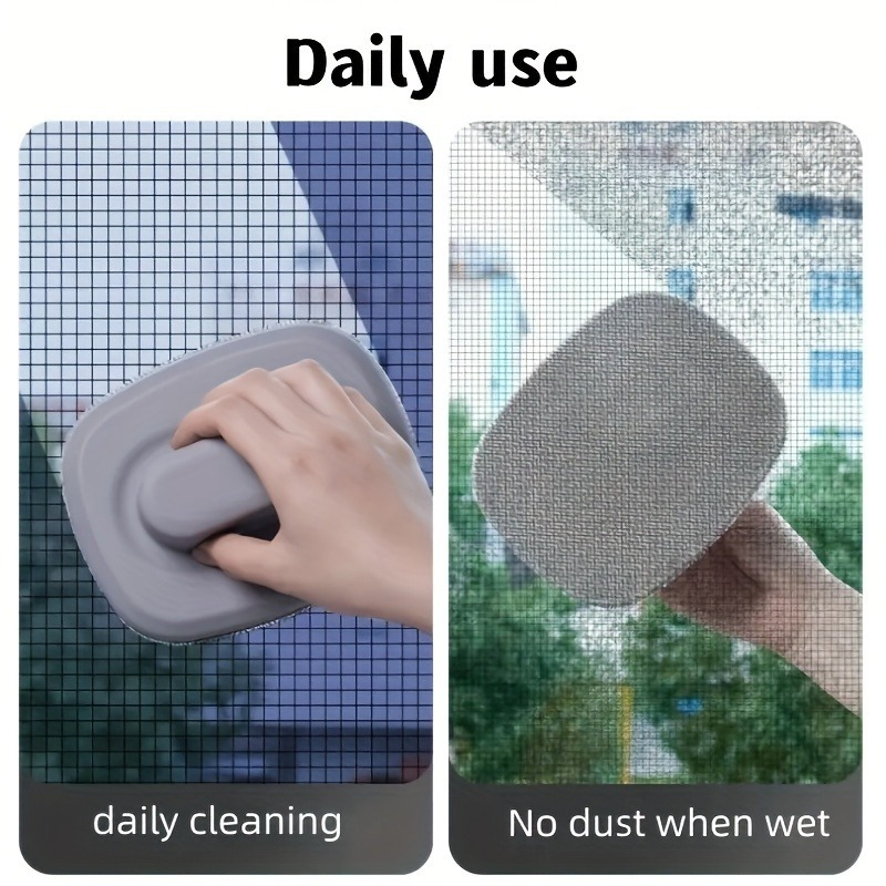 Window Screen Cleaning Brush Flat Surface Mesh Screen Cleaner Portable ...