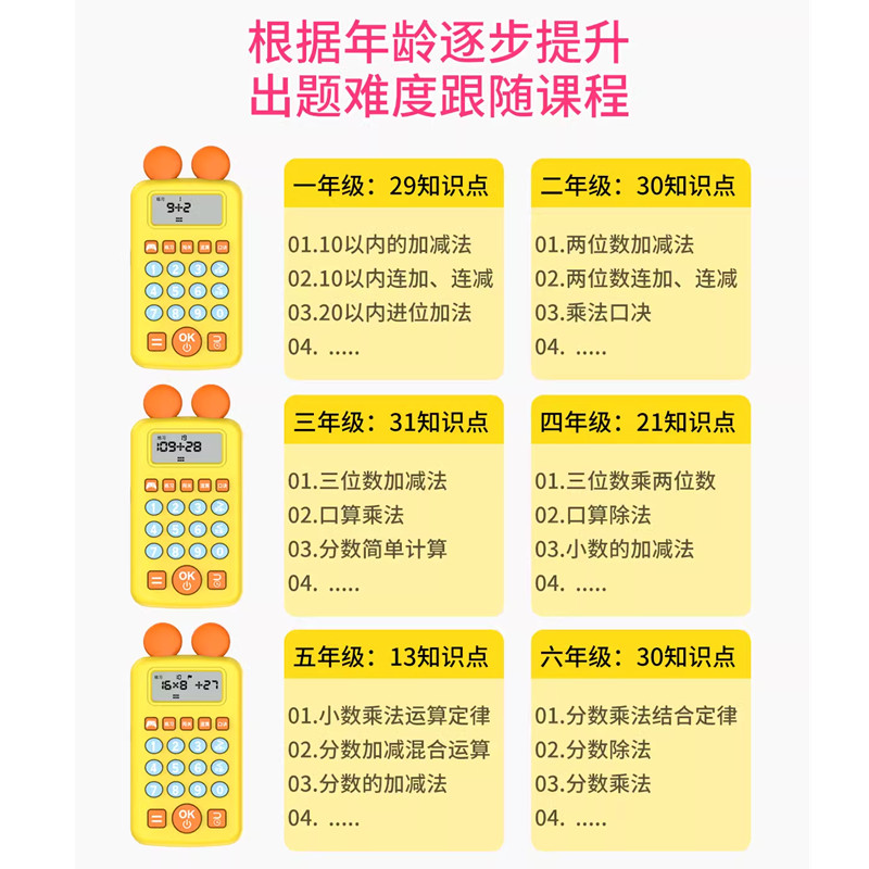Early Education Machine Children Math Games Learning Device 儿童数学宝口算宝 ...
