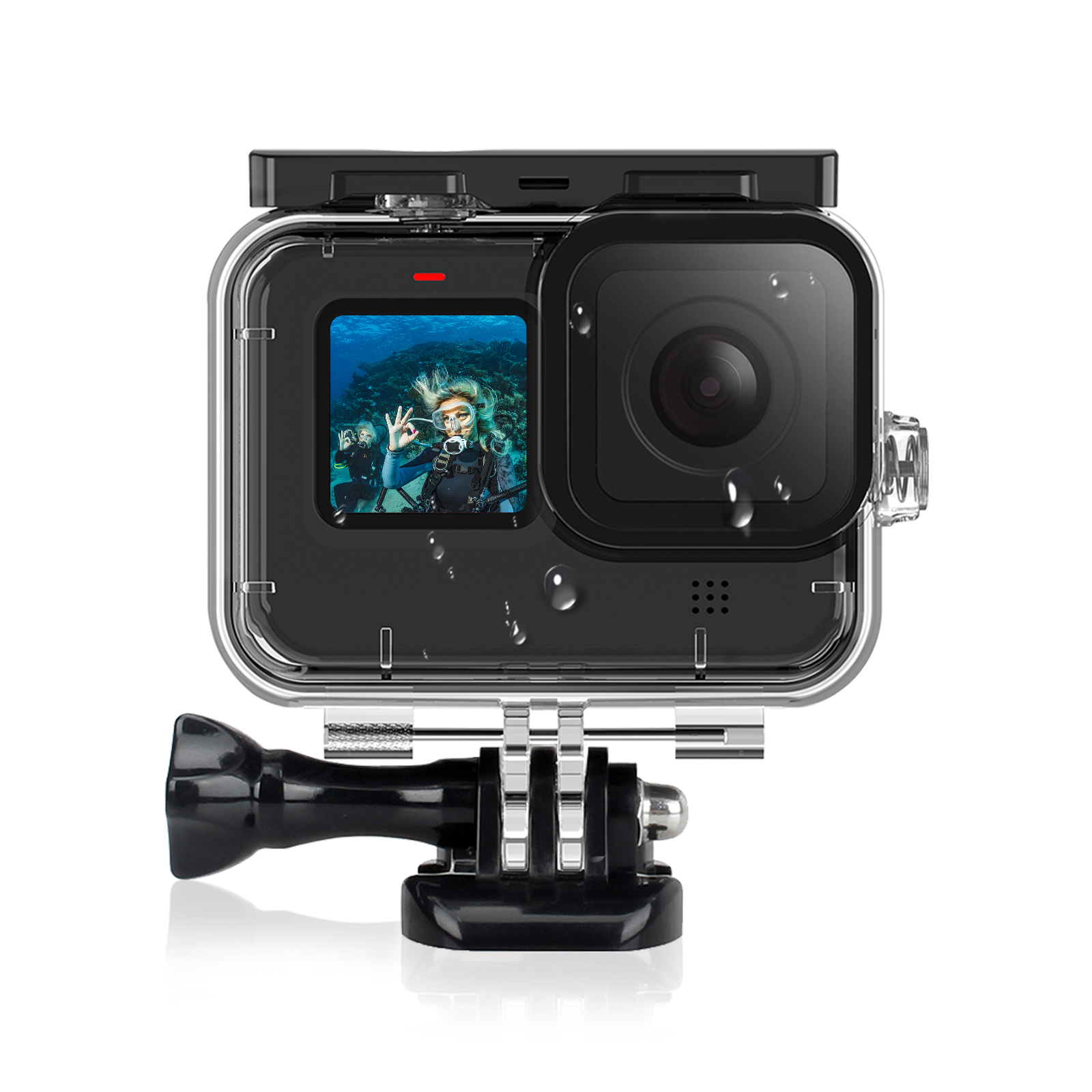 TELESIN 60M Waterproof Case Protective Underwater Dive Housing Shell ...