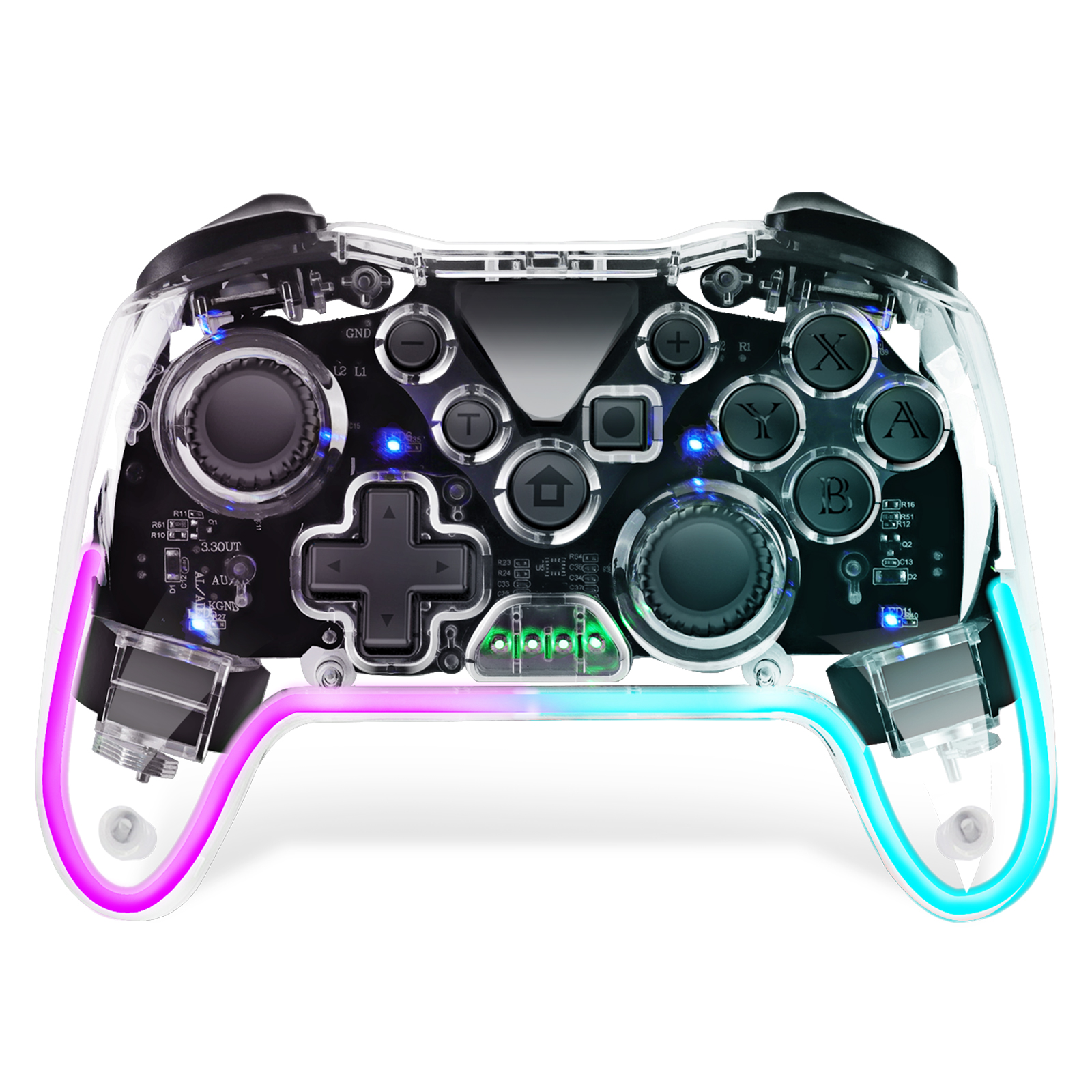NS015 Wireless Game Controller Bluetooth Controller with 6-Axis Dual ...