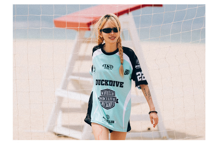 DUCKDIVE] FW 23 Off-road mesh short sleeve mint | Shopee