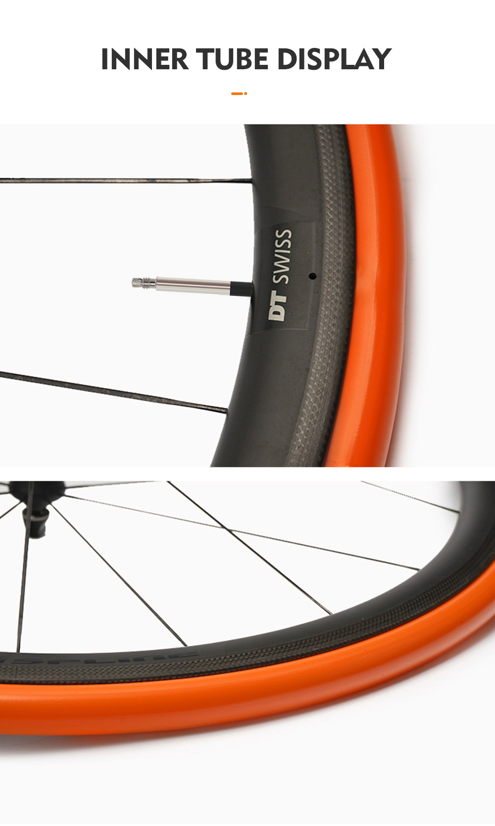 Camera D'Aria TPU Ultraleggera Per Bici Da Strada E MTB 700x18-32C – 36g, Valvola Francese 65mm, Antiforatura