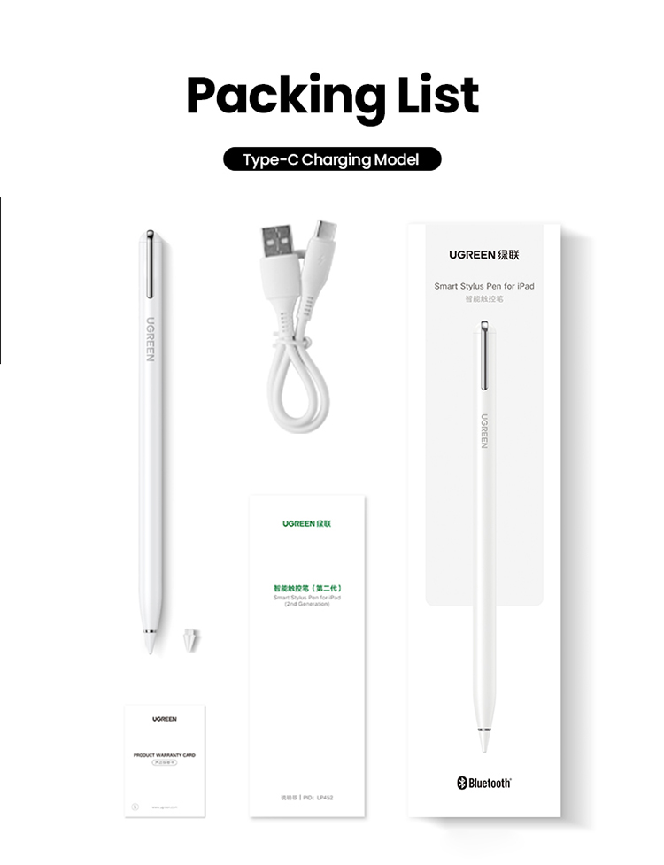 UGREEN Stylus Pen for iPad Apple Pencil Active Stylus Pen for iPad