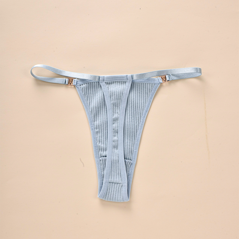 AMVI Women's Sexy Ribbed Thongs Low Rise Slim Strap G-strings Soft ...