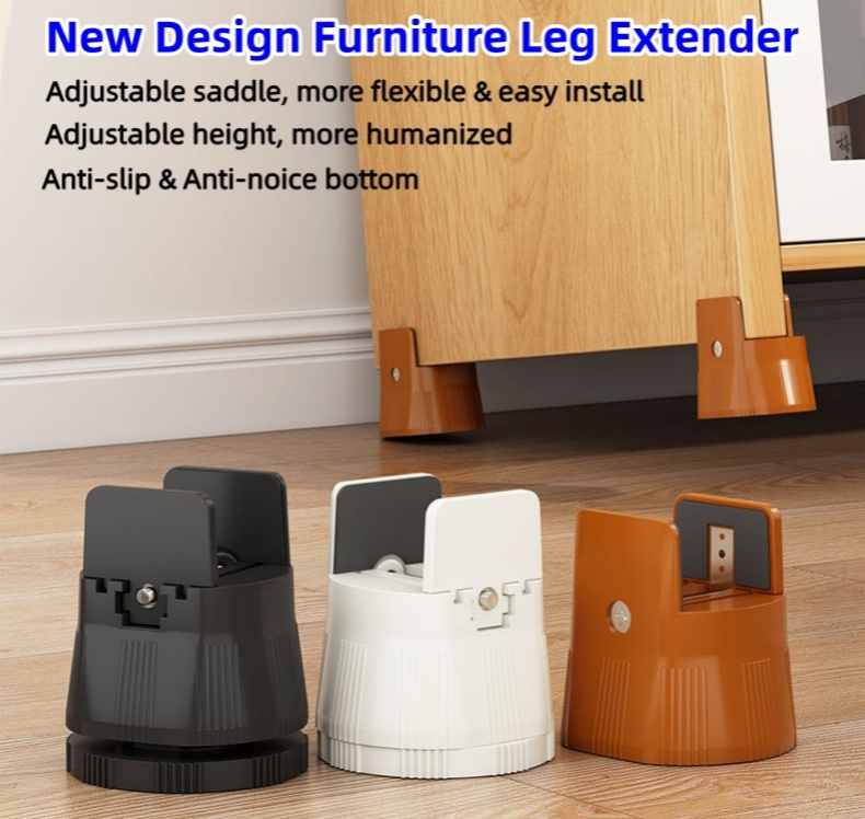 NEW STYLE Furniture Heightening Adjustable Leg Extender Pad Sofa