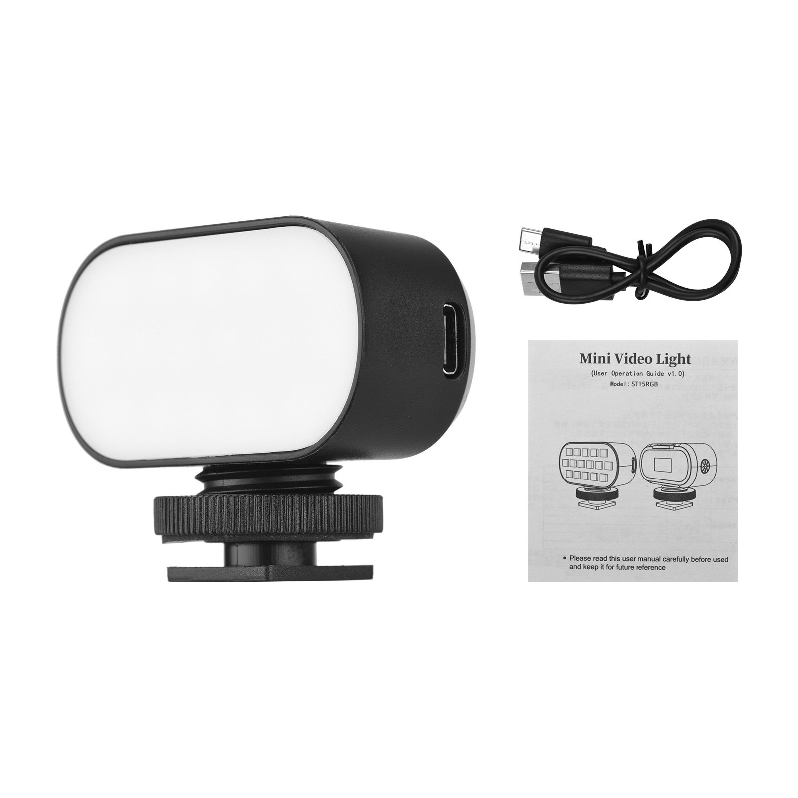 Andoer RGB Mini LED Video Light RGB Vlog Fill Light 7 Color Lights ...