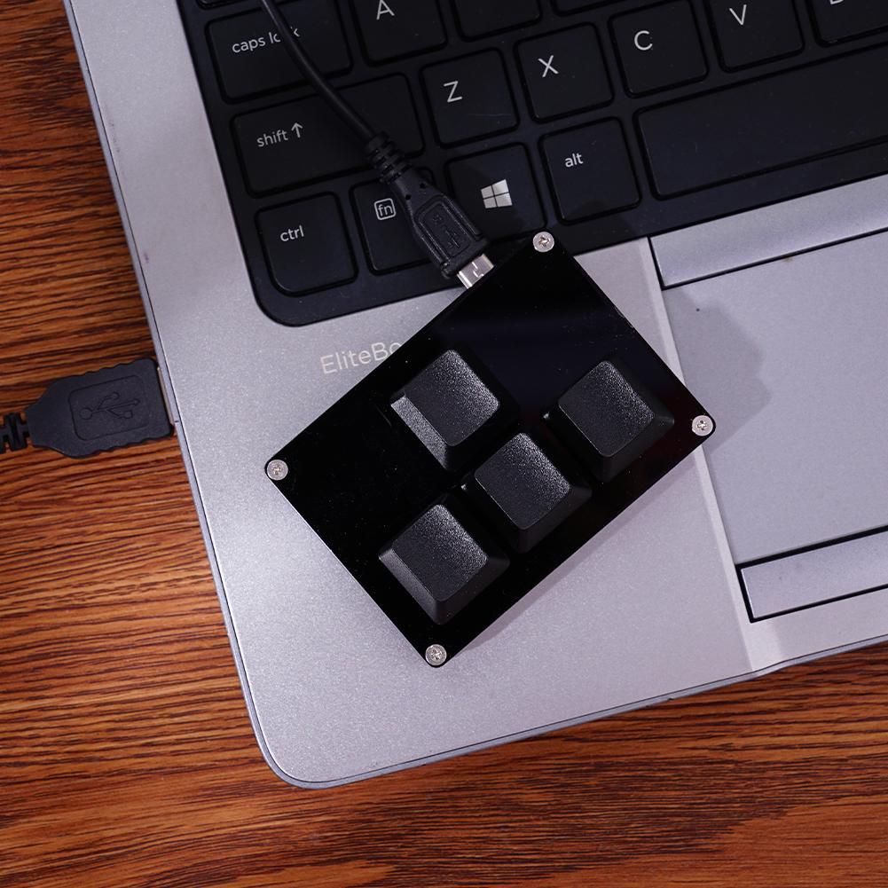 Black 4-key Mini Keyboard Up/Down/Left/Right WASD Axis Mechanical ...