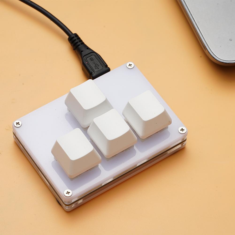 Black 4-key Mini Keyboard Up/Down/Left/Right WASD Axis Mechanical ...