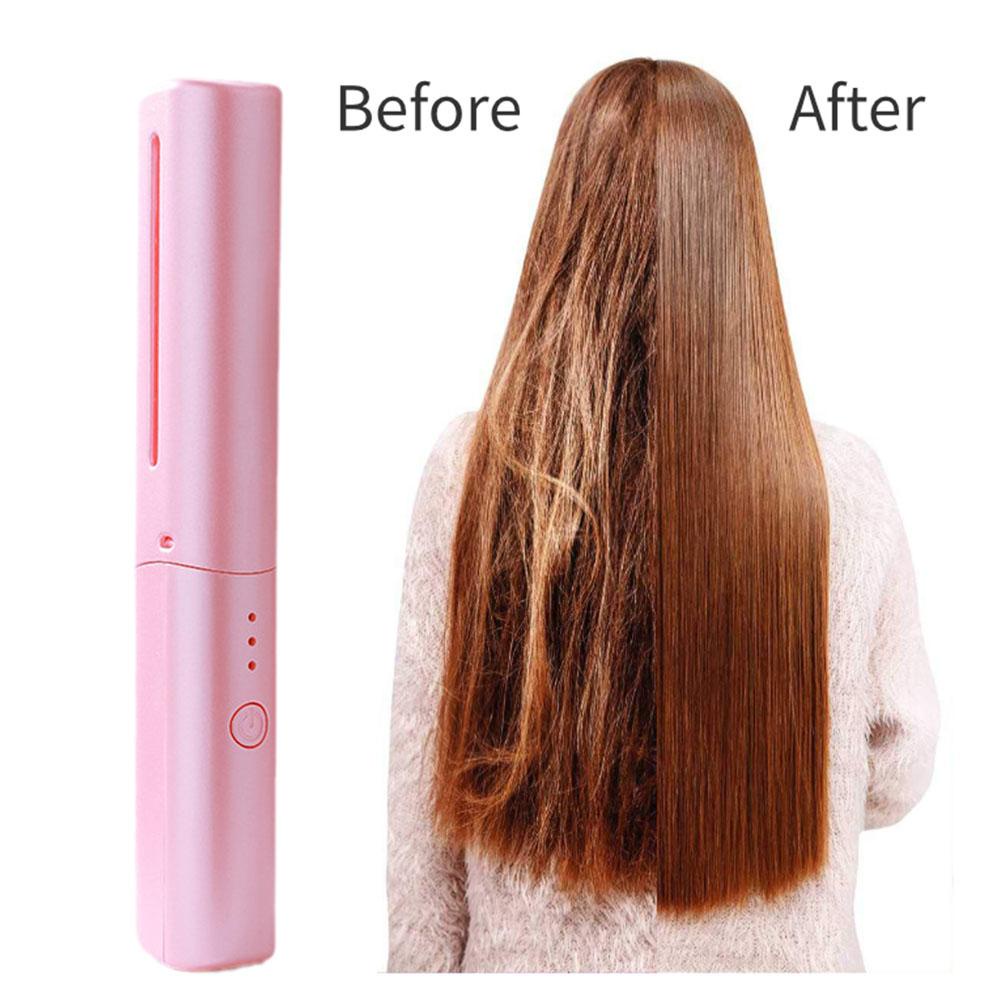 Portable Straight Hair Comb USB Negative Ion Straightener Comb Teeth ...