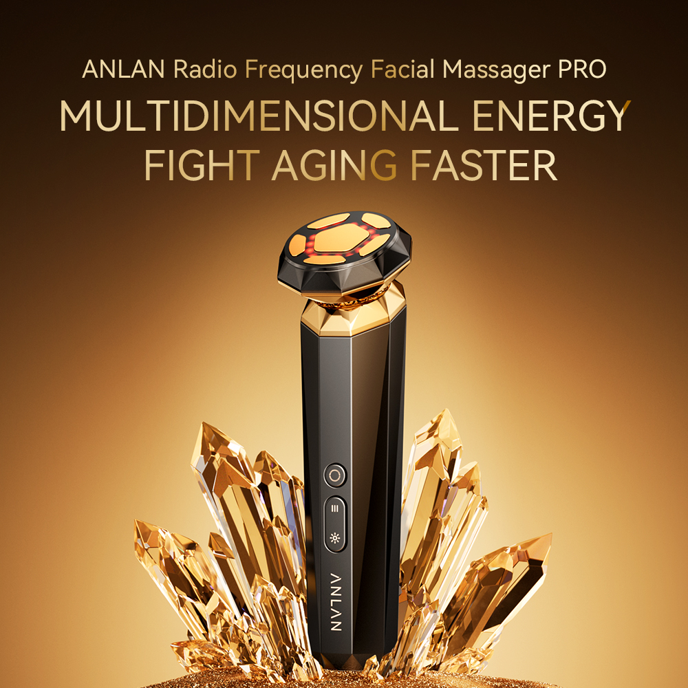 ANLAN Multi-Polar RF Face Massager EMS Lifting Anti-Aging Hot/Cold ...