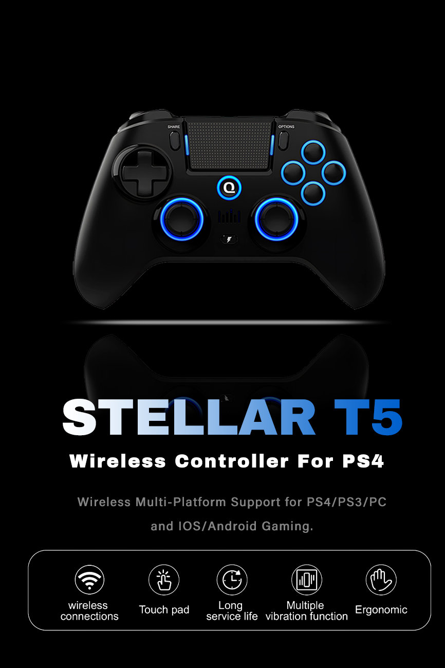 QRD Spark N5 Controller For PC,PS4, PS3, OLED Console Pro Gamepad ...