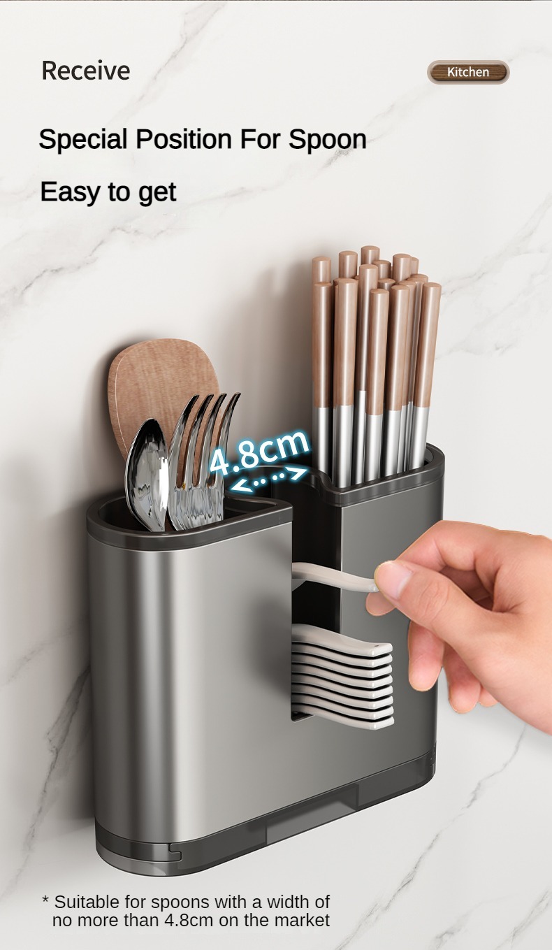 Luxshiny 2pcs Chopstick Holder Organizer Elegant Utensil Holder For