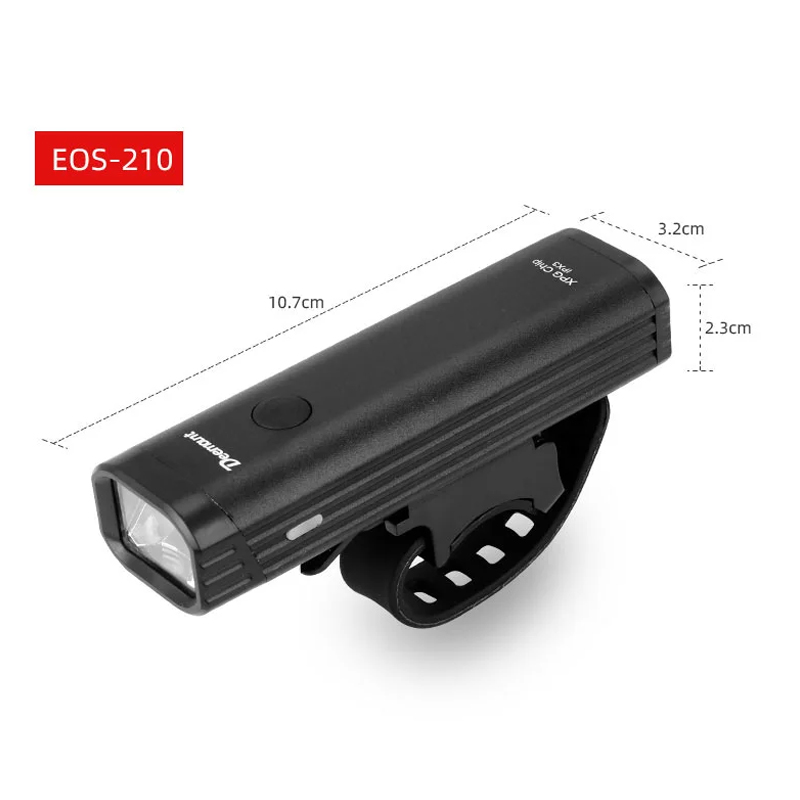 Deemount Bicycle Headlight 400Lumen 2000mAH LED Lantern Front Lighting ...