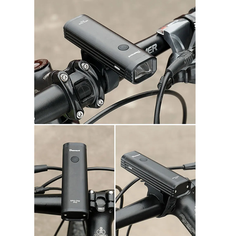 Deemount Bicycle Headlight 400Lumen 2000mAH LED Lantern Front Lighting ...