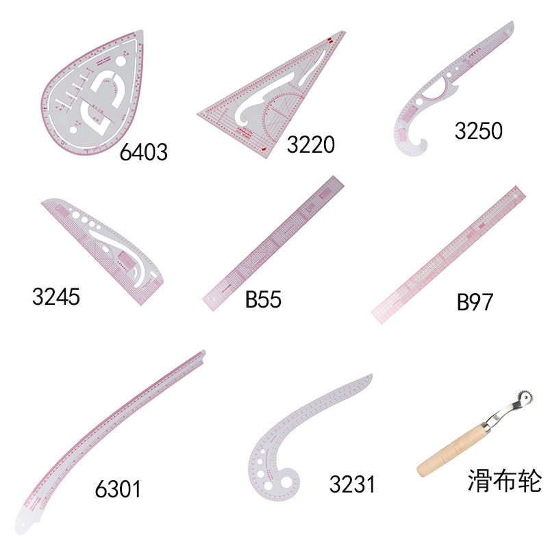 Sewing Ruler Tailor Set French Curve Ruler Accessories, Fashion Pattern ...