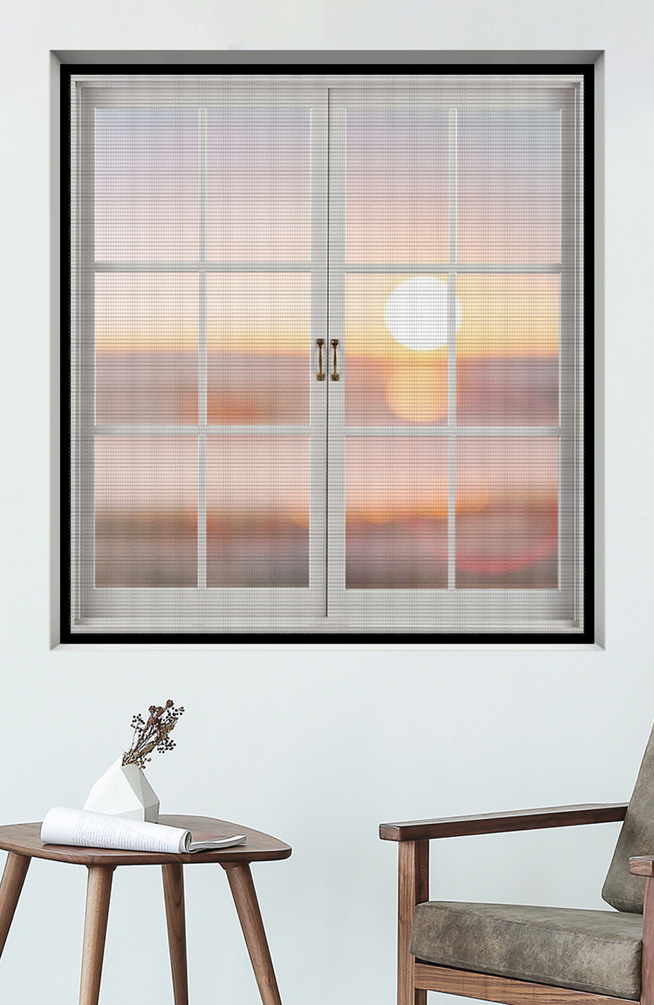 Window Mosquito Net DIY Window Shade Mesh Fiberglass Screen Adjustable ...