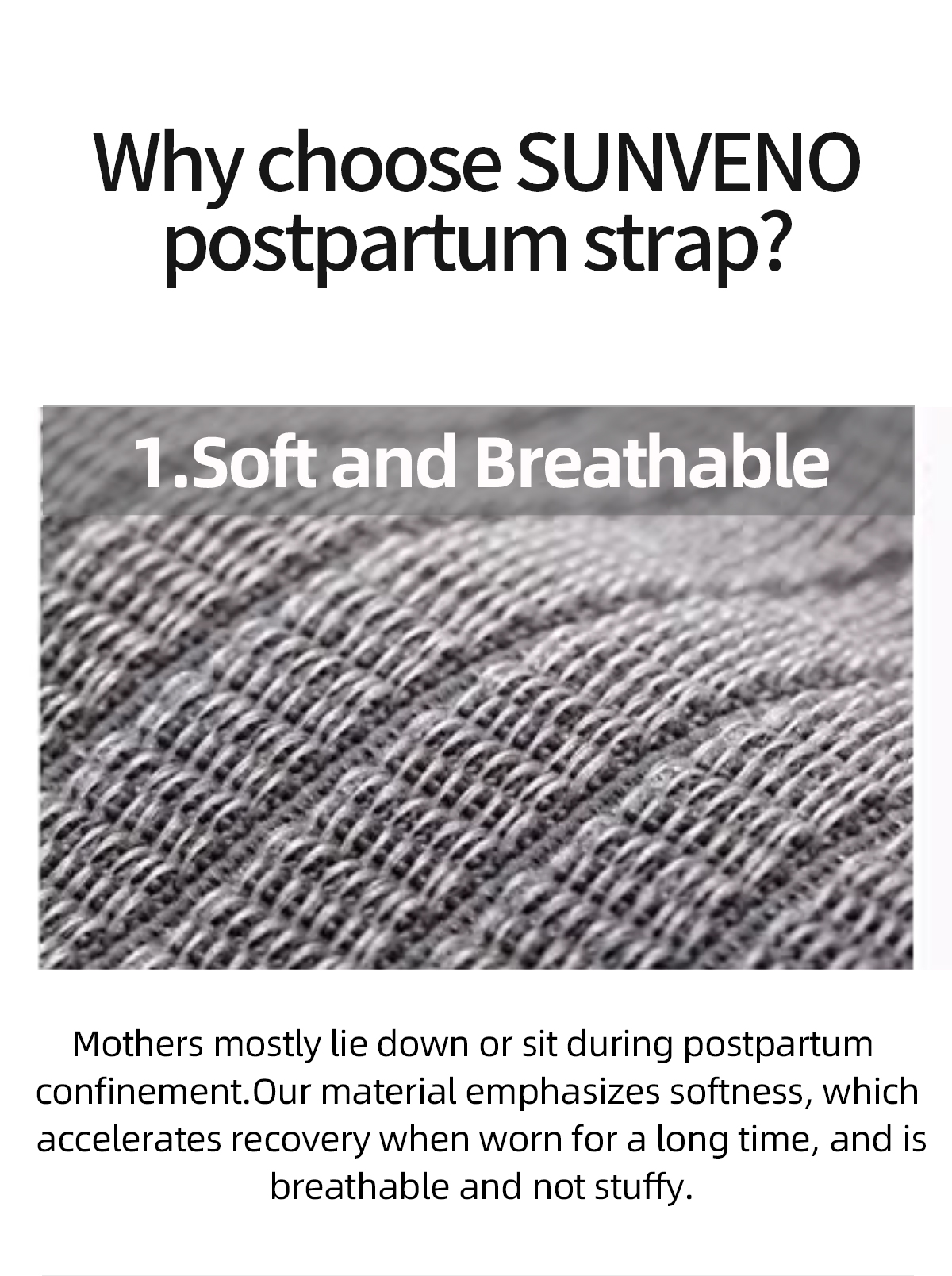 Sunveno - Breathable Postpartum Abdominal Belt - L (Blue)