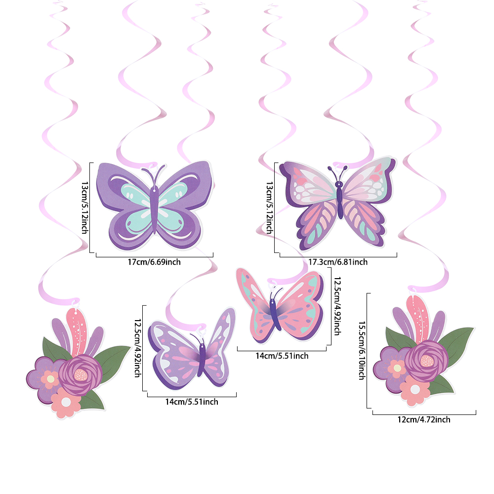 Purple Butterfly Pull Flag, Purple Butterfly Insert Card, Purple ...