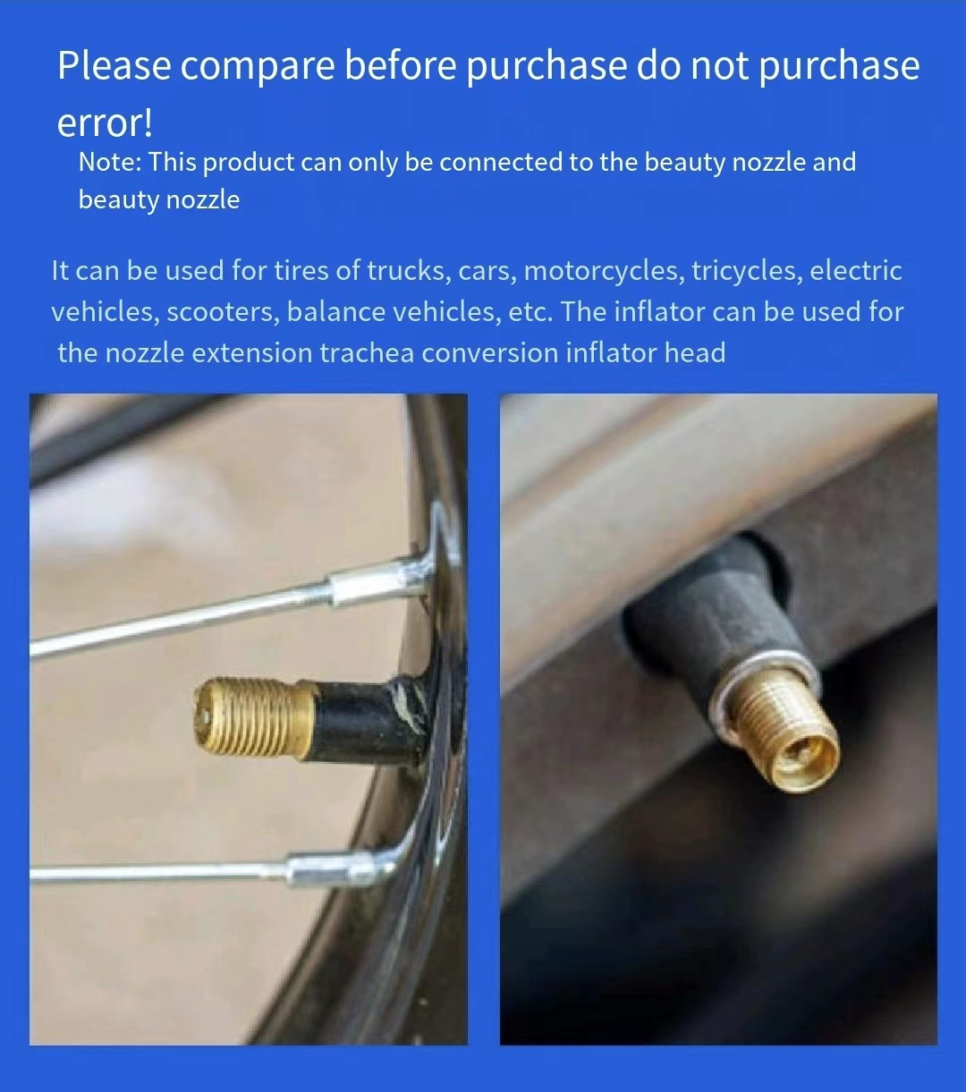 X AUTOHAUX Adattatore Prolunga Valvola Pneumatico 150 Mm – Ottone – Per Auto, Moto, SUV