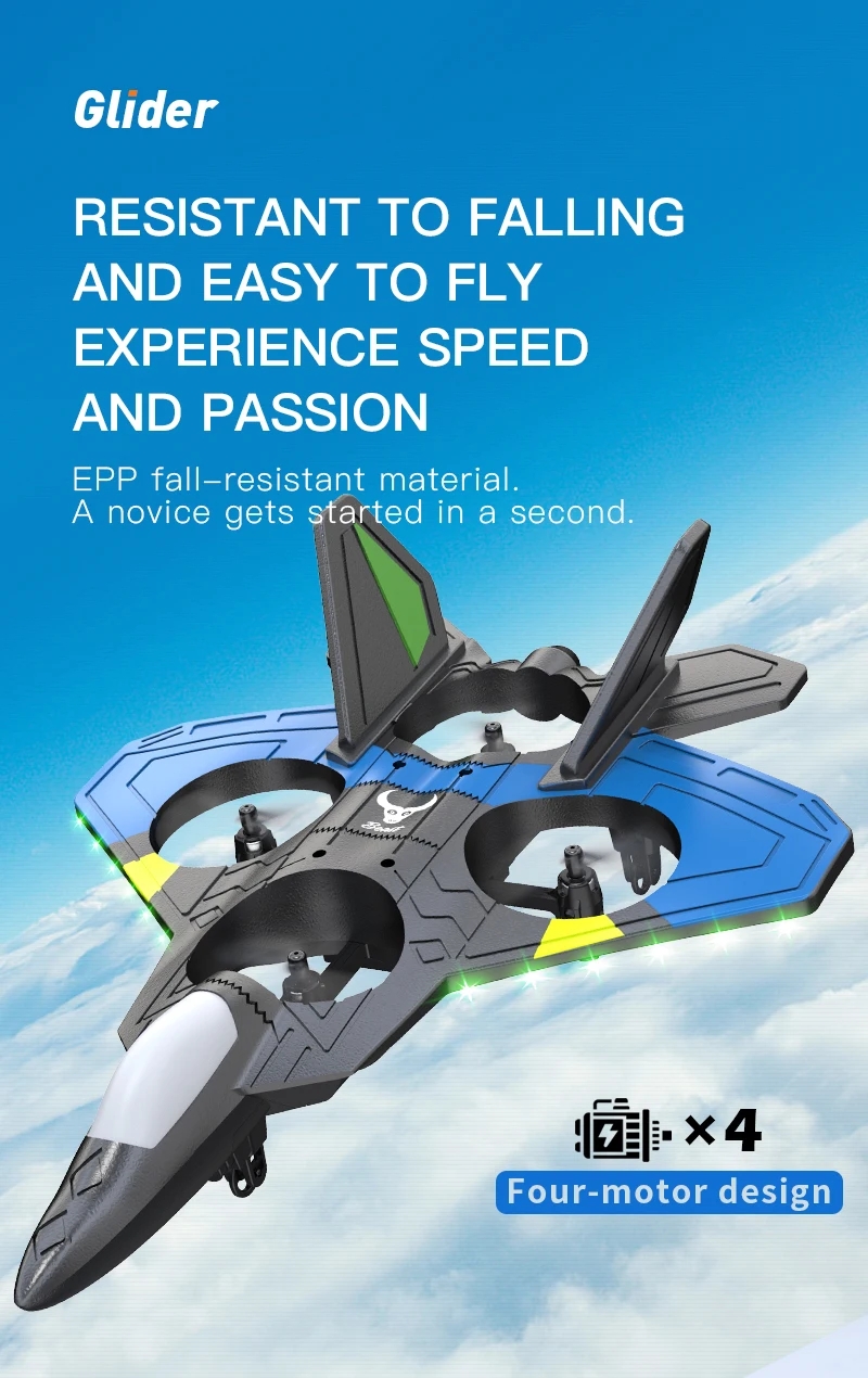 Vertical Takeoff RC Aircraft Fighter Plane with HD Camera Fighter 2.4G ...