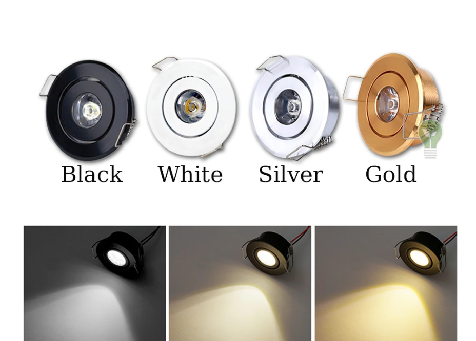 Mini led Downlight 3W Cabinet Recessed Spot light with Driver AC85-265V ...