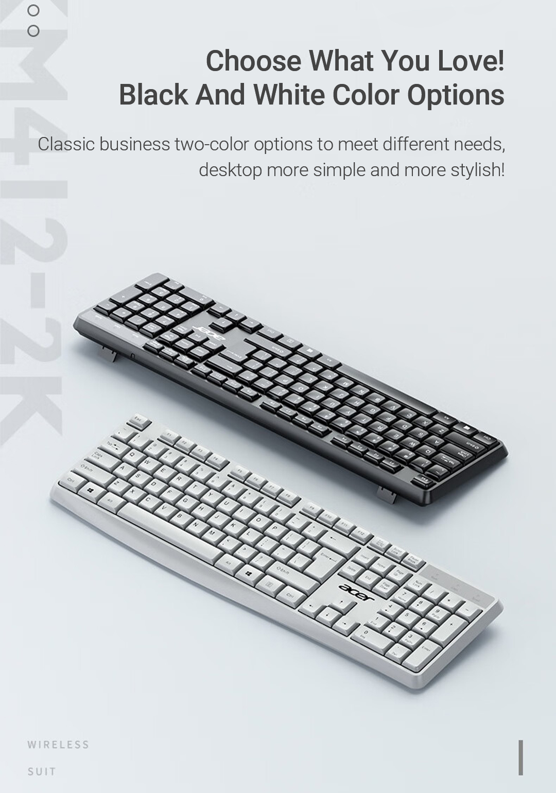 Acer Wireless Keyboard and Mouse Set KM41-2K Three Speed DPI 2.4G ...