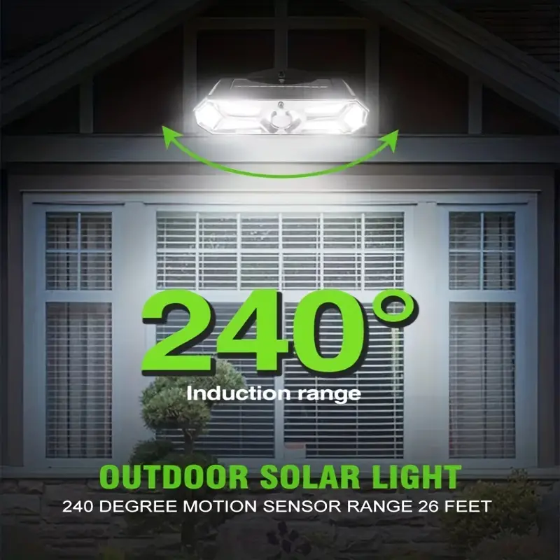 1PC Outdoor Solar Motion Senso Lights 126LED/COB Portable Solar ...