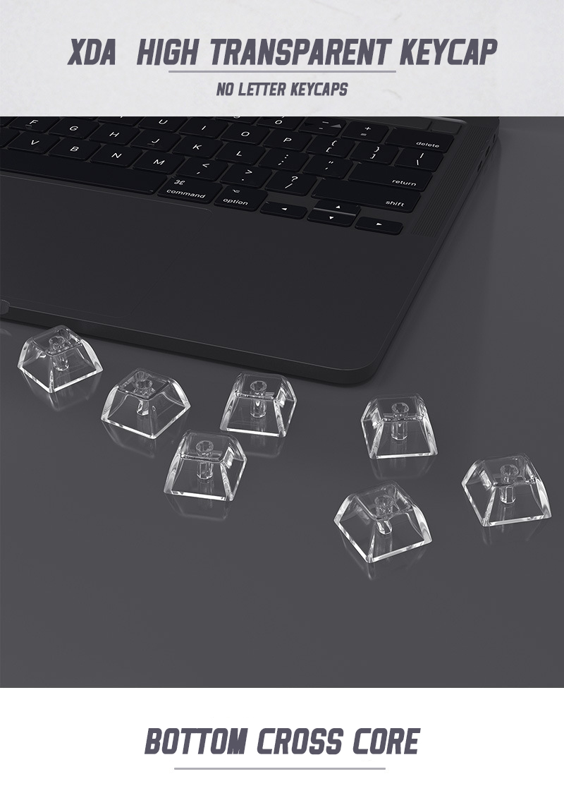 High Transparency Keycaps PC XDA Profile Keycap Custom Keycaps 1U ...