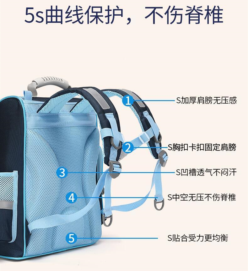 BANG School Bag Boy Girl 5S Ergonomic Lightweight Backpack Bag 书包 ...