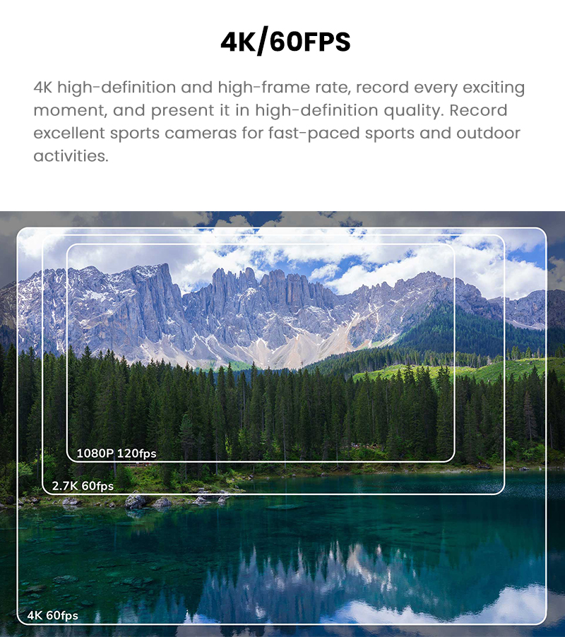 SJCAM SJ8 Pro Action Camera Vlog 4K 60FPS Ultra HD WiFi Remote Sport DV Touch Screen Digital Camera | Shopee Singapore