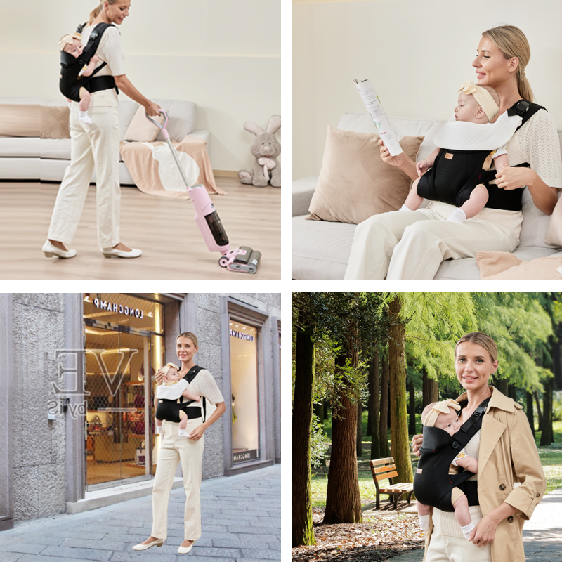 CUBY Ergonomic Baby Carrier for Newborns to Toddlers, Skin-Friendly and ...