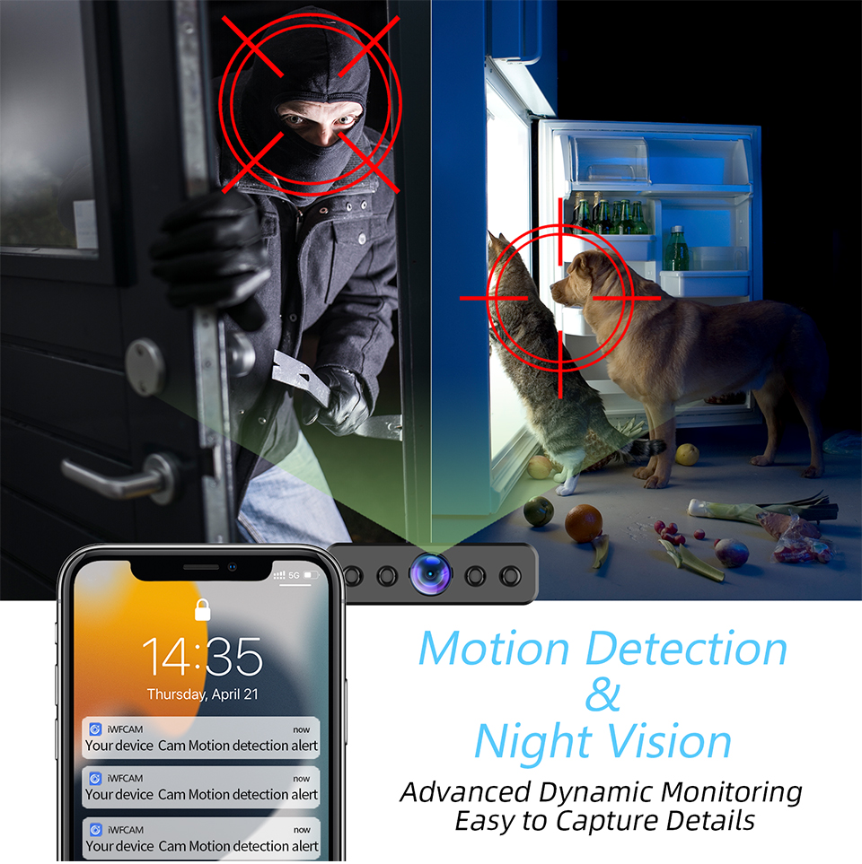 Mini WIFI 1080P*640P CCTV Smart IP Camera/HD Infrared Night Vision ...