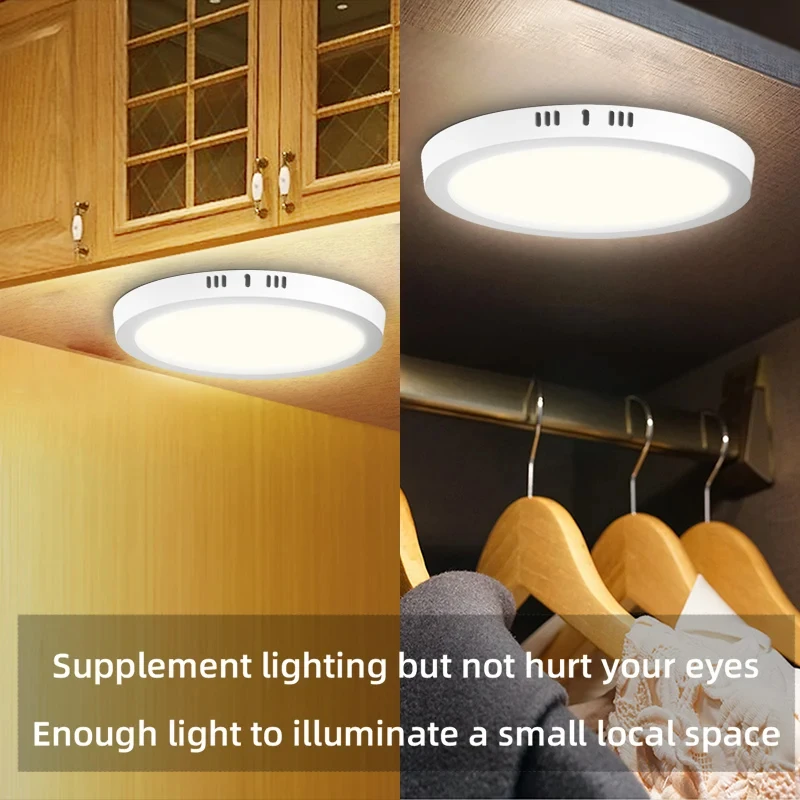 CANMEIJIA Ceiling Surface Mounted LED Panel Light Square Round Lamp 10w ...