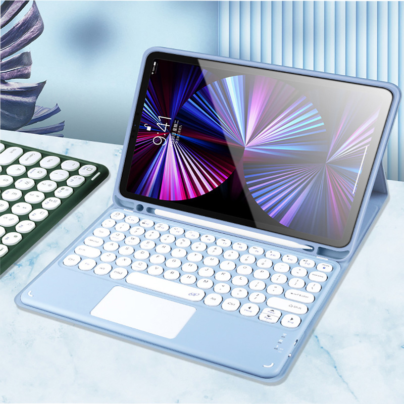 Case with Touch pad Keyboard For Samsung Galaxy Tab S6 Lite A8 A9 S7 S8 ...