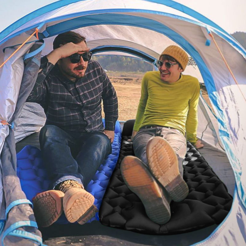 【Ship in 12h】Camping Sleeping Mat with Pillow Inflatable Mattress ...