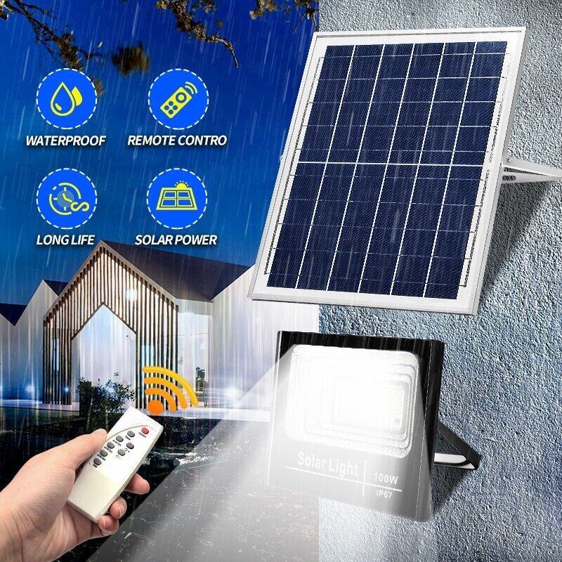 【SG Local Seller】1000W Solar Light Outdoor Solar Flood Light Solar ...