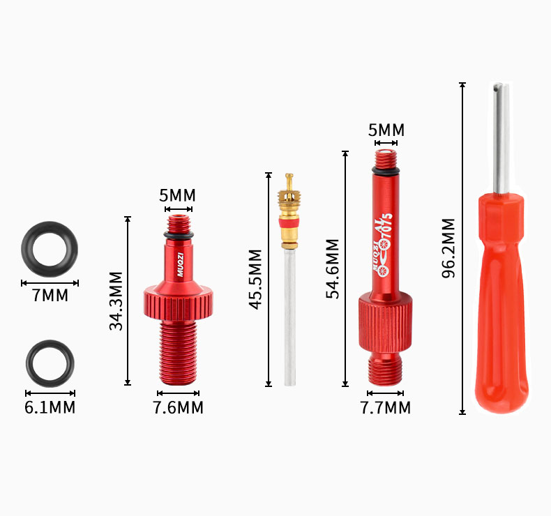 MUQZI Bicycle Air Rear Shock Valve Adapter MTB Bike Rear Shock Air ...