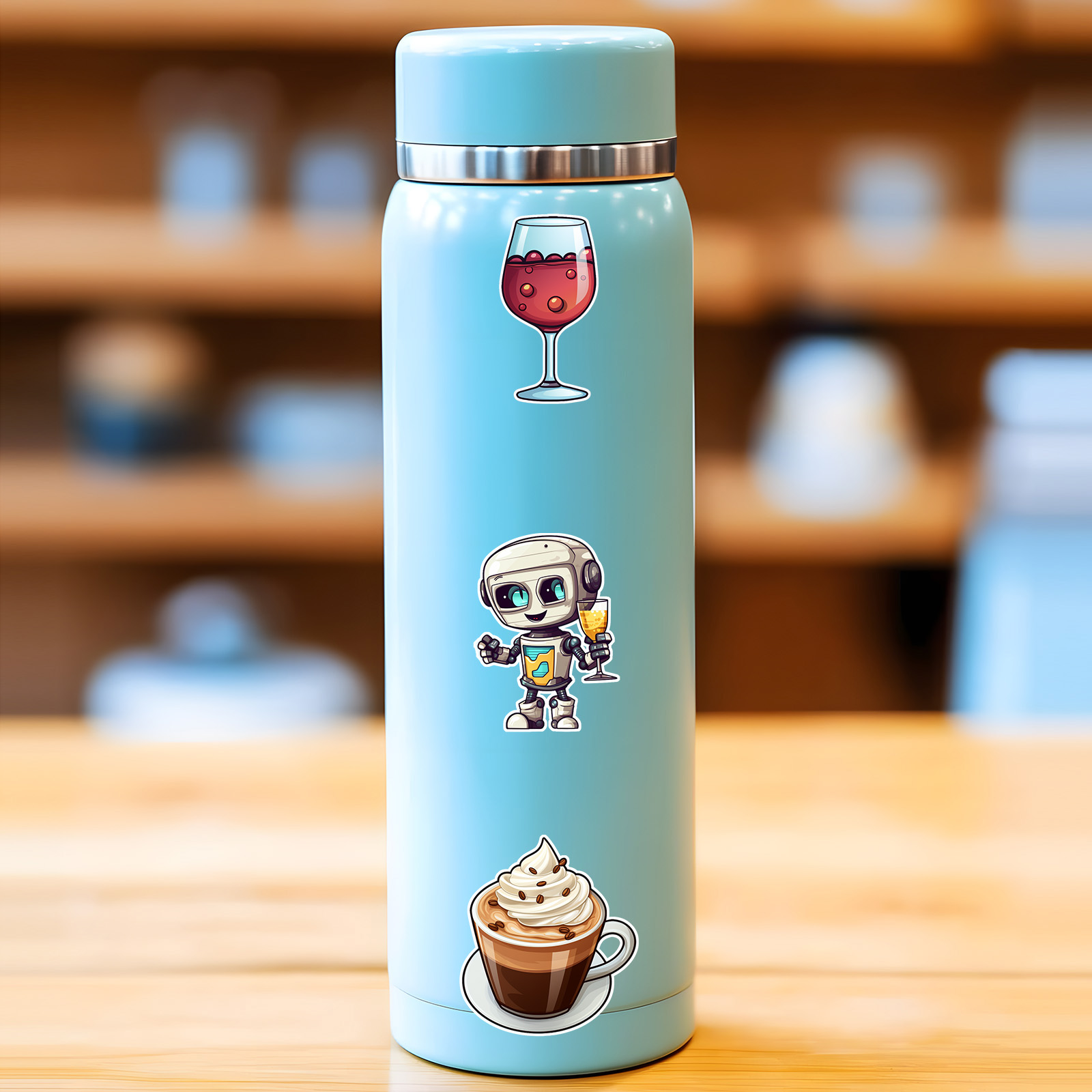 52 pcs Unique Drink Pattern Stickers, Creative Assorted Funny Stickers ...