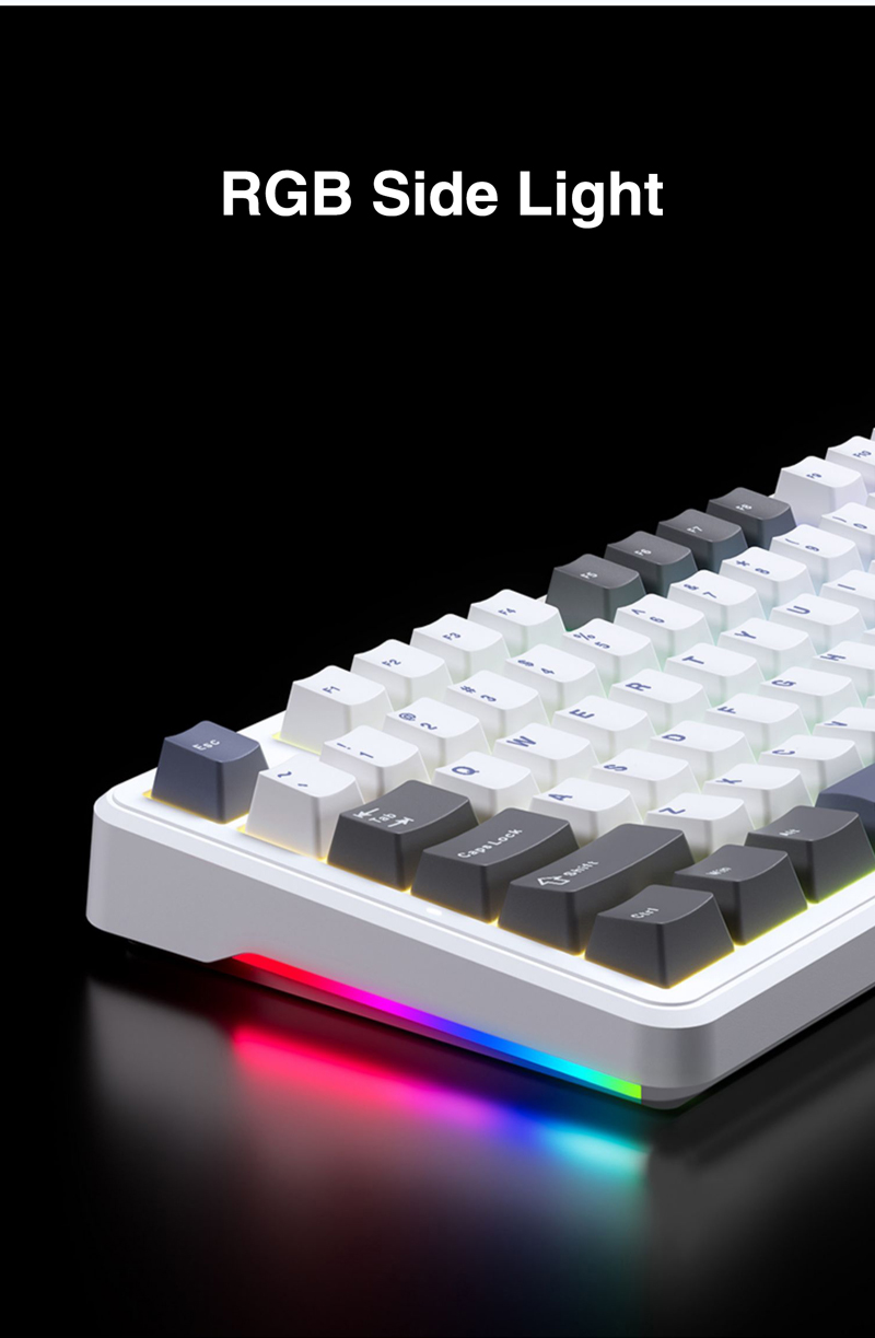 AULA F87 87Keys Tri-Mode Mechanical Keyboard RGB Hot-Swap Wireless ...