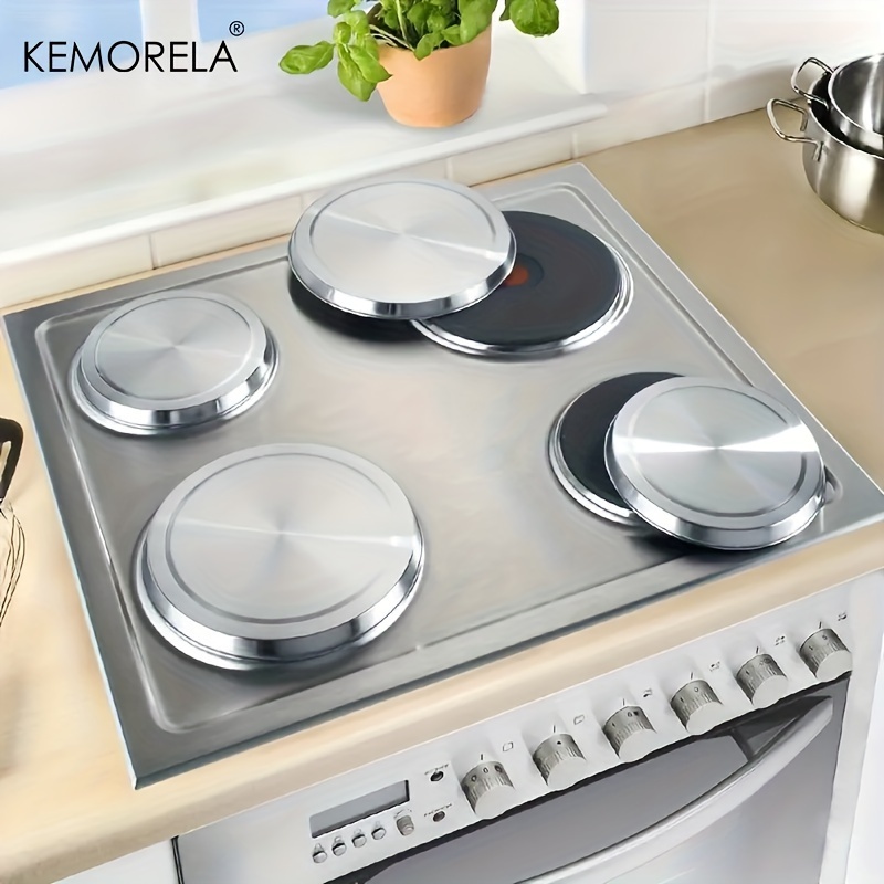 KEMORELA 4Pcs Stainless Steel Hob Covers Stove Plate Top Cooker ...