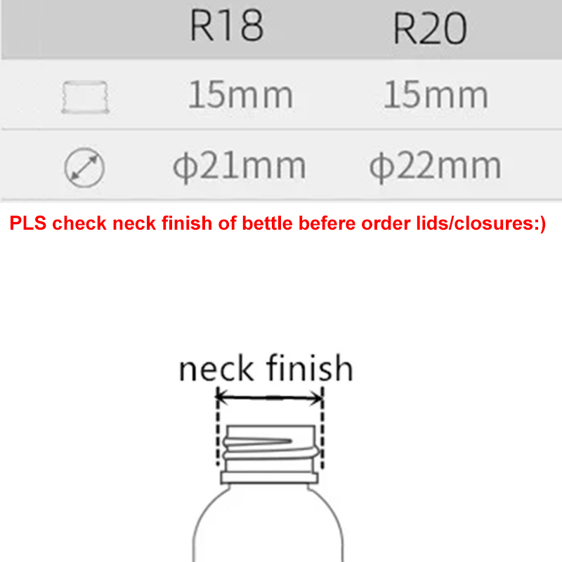 100PCS 18/410 20/410 Aluminium Lid/Aluminum Ropp Threaded Cap Gold ...