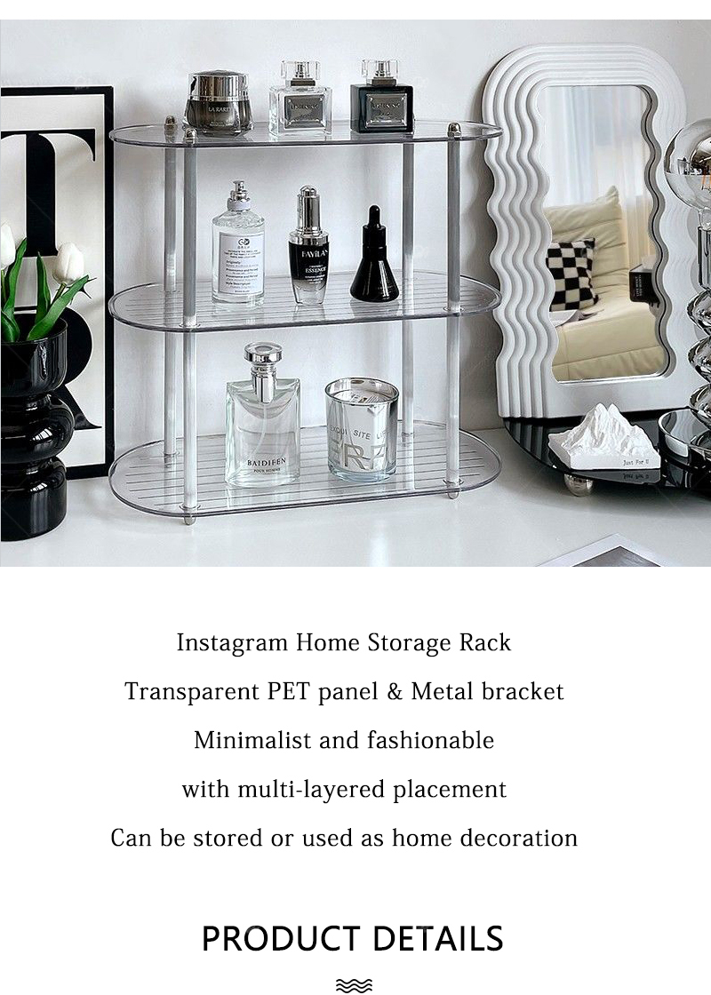 2/3 Tier Desktop perfume organizer / Transparent perfume display rack ...