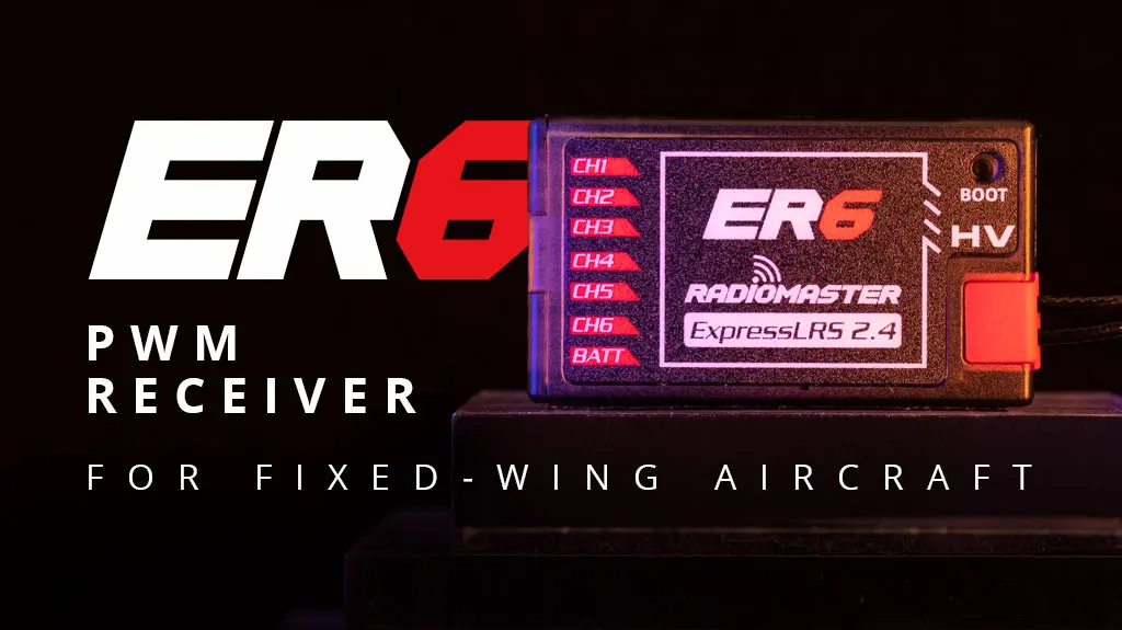Radiomaster PWM Receiver ER4 4CH/ER6 ER6G ER6GV 2.4G 6CH/ER8 ER8G ER8GV ...