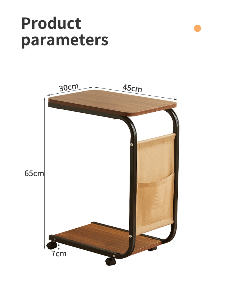 【SG STOCK】Movable Side Table With Wheels Bedside Table Small Laptop ...