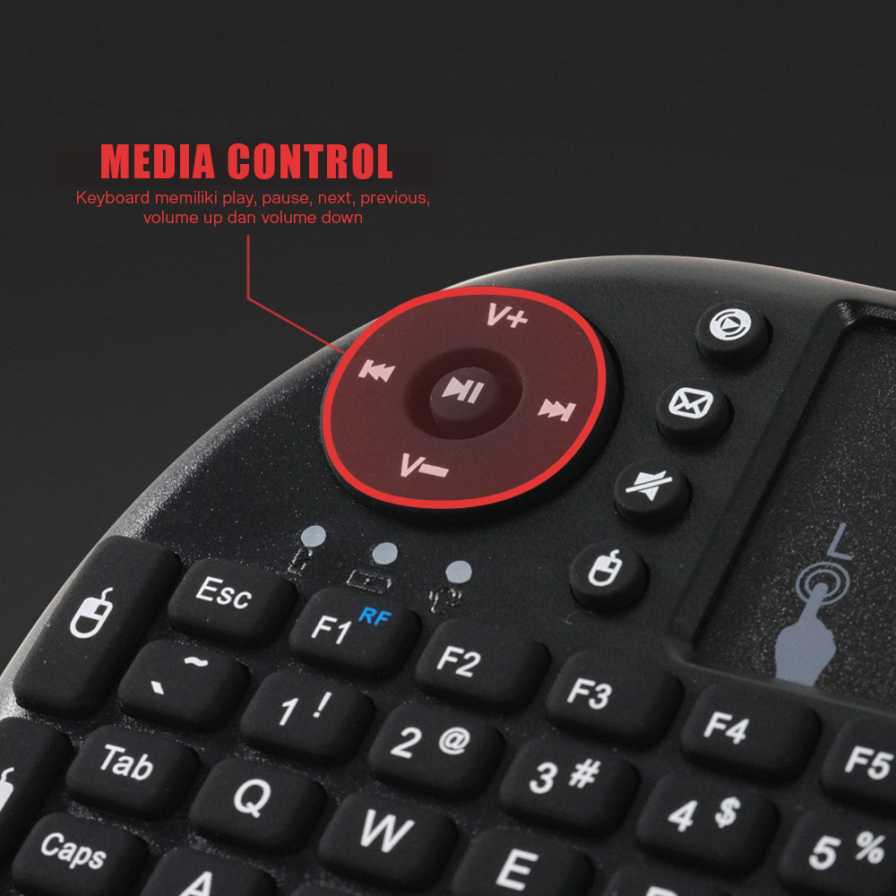 2.4G Wireless Touchpad Keyboard & Air Mouse Remote For Android TV Boxes - Model H18