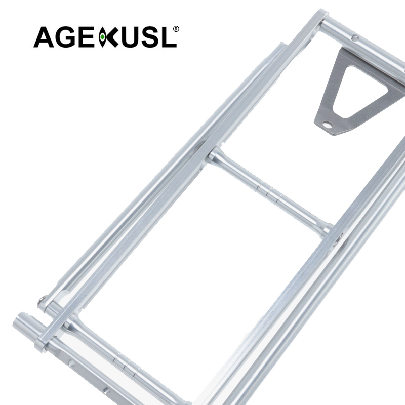 AGEKUSL Bike Rear Rack CNC Aluminum Alloy Easywheel Cargo Rack Use For ...