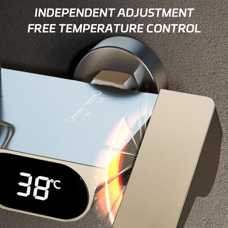 Rain Shower Set Piano Key Temperature Controlled Digital Display ...