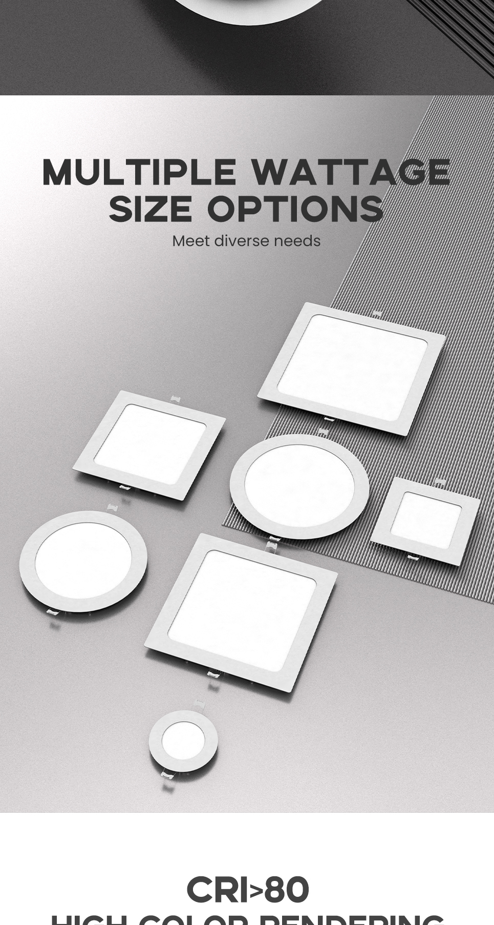 Recessed LED Downligh With Drive Tricolor/Daylight/Natural light/Warm ...