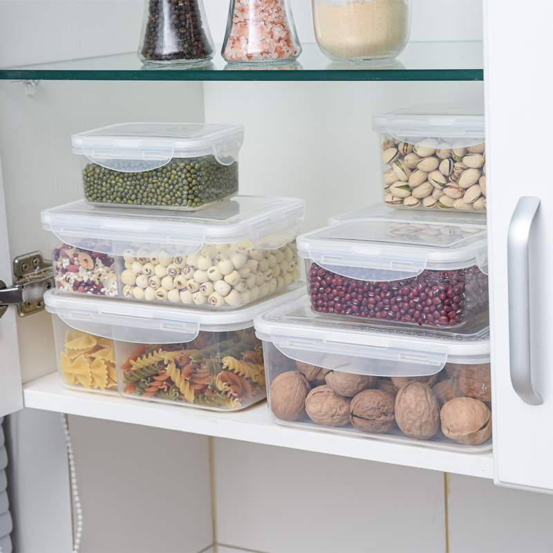 3 Pack Airtight Food Storage Container with Lid, Leak Proof Snap Lock ...